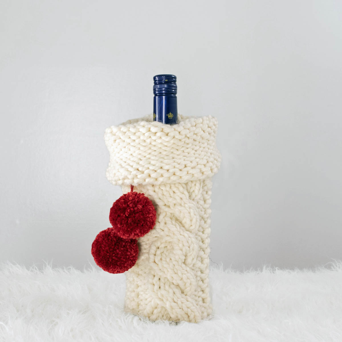 Wine Bottle Cover Knitting Pattern Brome Fields Free Knitting Pattern