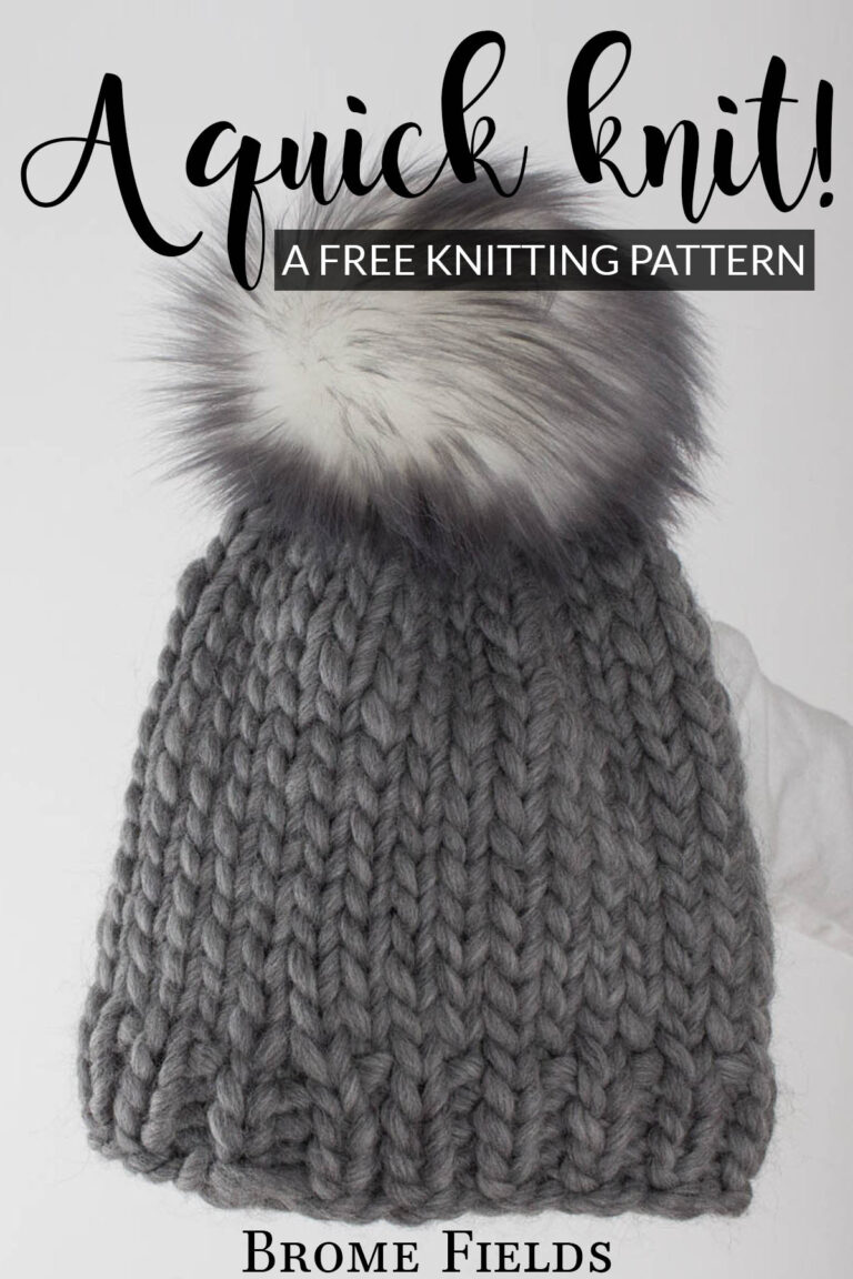 Easy Beanie Knitting Pattern Free : Brome Fields