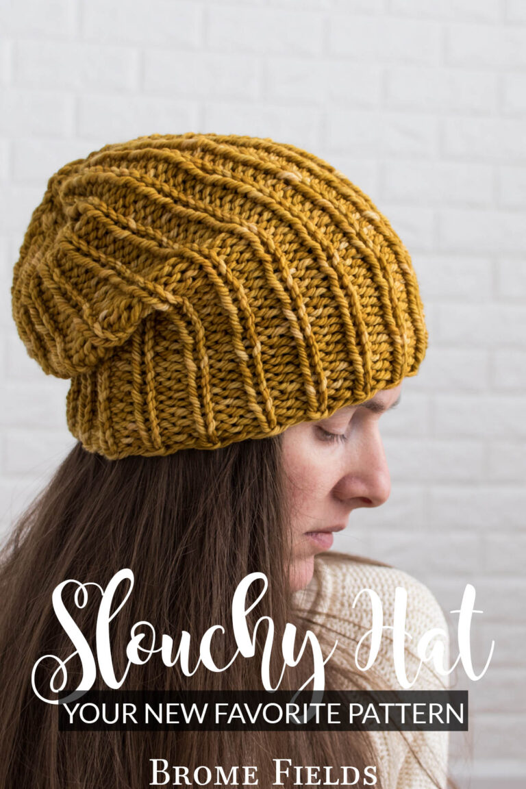 Slouchy Beanie Hat Knitting Pattern : Brome Fields