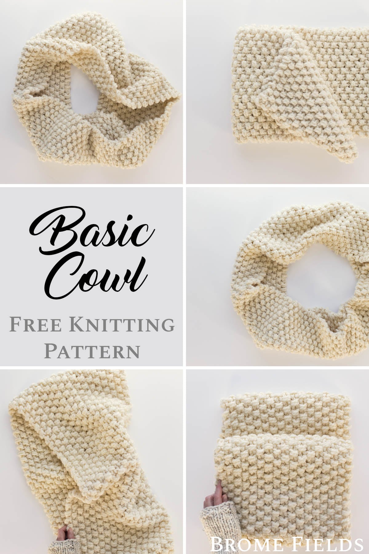 Basic Cowl Knitting Pattern : A Beginner Cowl Knitting Pattern