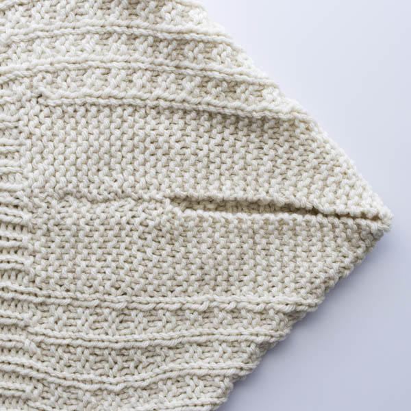 up-close shot of the seam